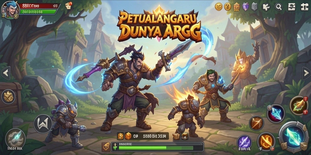 Tampilan gameplay yang menegangkan di dunia ARPG 88ID.