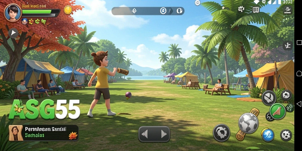 Gameplay ASG55 yang menegangkan dan penuh warna dalam aksi.