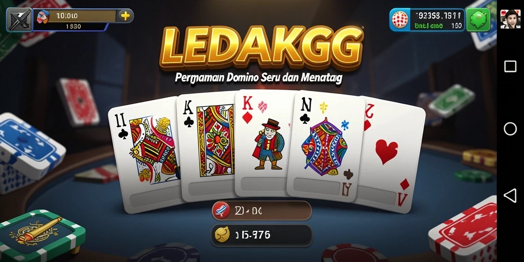 Tampilan gameplay LEDAKGG yang memikat dan seru.