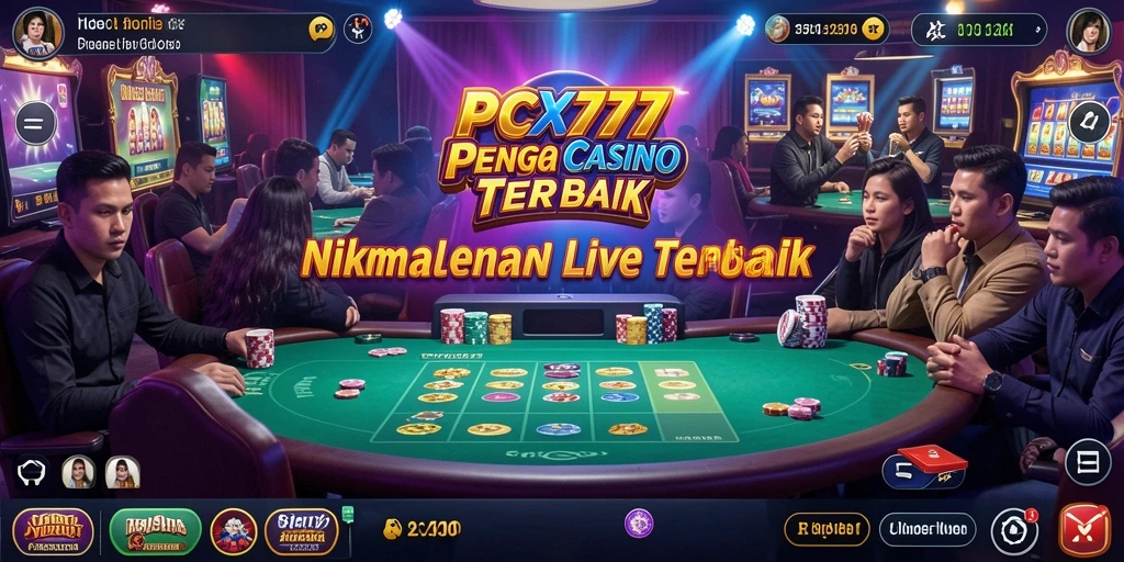Tangkapan layar gameplay Live Casino di PCX777 yang penuh aksi.