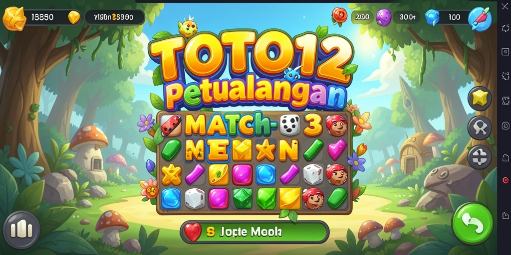 Gameplay seru dan penuh warna dalam TOTO12.